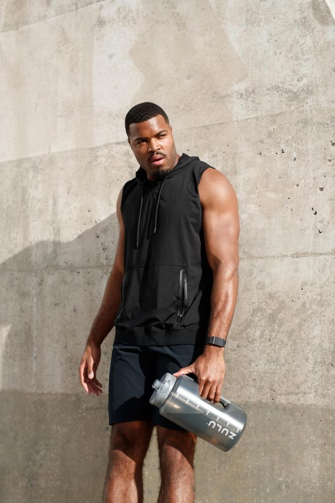 128oz Water Bottle with Time Markers & Leak-Proof Lid