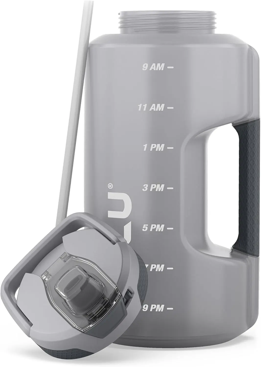 128oz Water Bottle with Time Markers & Leak-Proof Lid