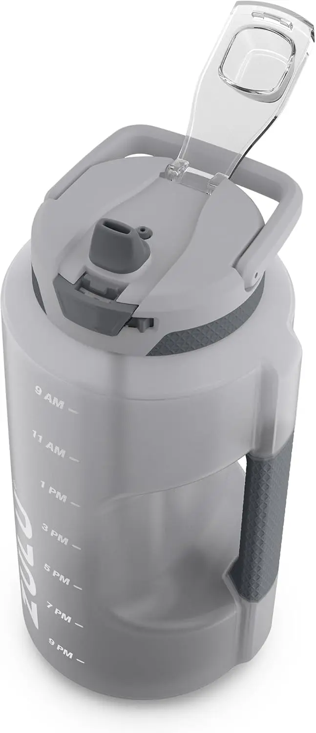 128oz Water Bottle with Time Markers & Leak-Proof Lid