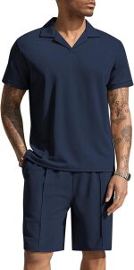 Men’s 2 Piece Polo and Shorts Set
