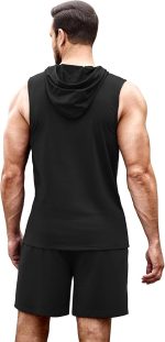 Men’s Sleeveless Hoodie Workout Set