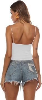 Women’s Double Layer Cami Crop Tops – 3-Pack