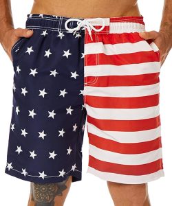 Men’s American Flag Swim Trunks